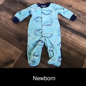 Newborn close toed footy pj’s